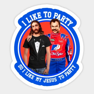 I Like To Picture Jesus In a Tuxedo T-Shirt Sticker